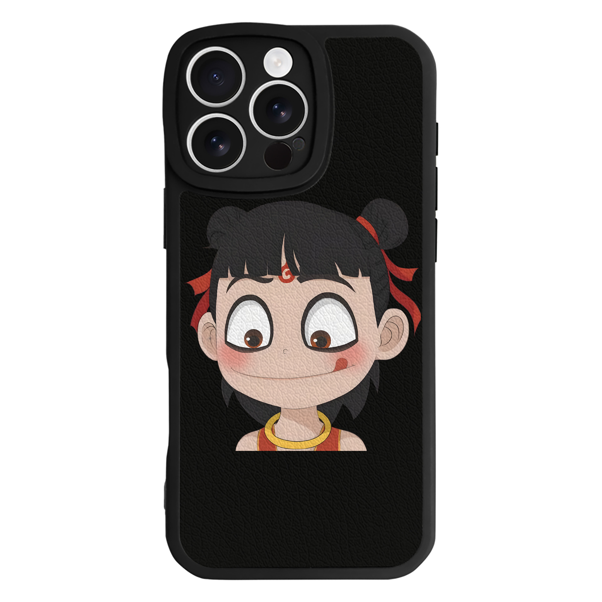 （画像用） Ne Zha 2 ナタ 魔童の大暴れ 【iPhone 16シリーズ対応】シリコンスマホケース（レザー調） 材質：シリコン
